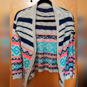 Pink Republic L multi colored cardigan